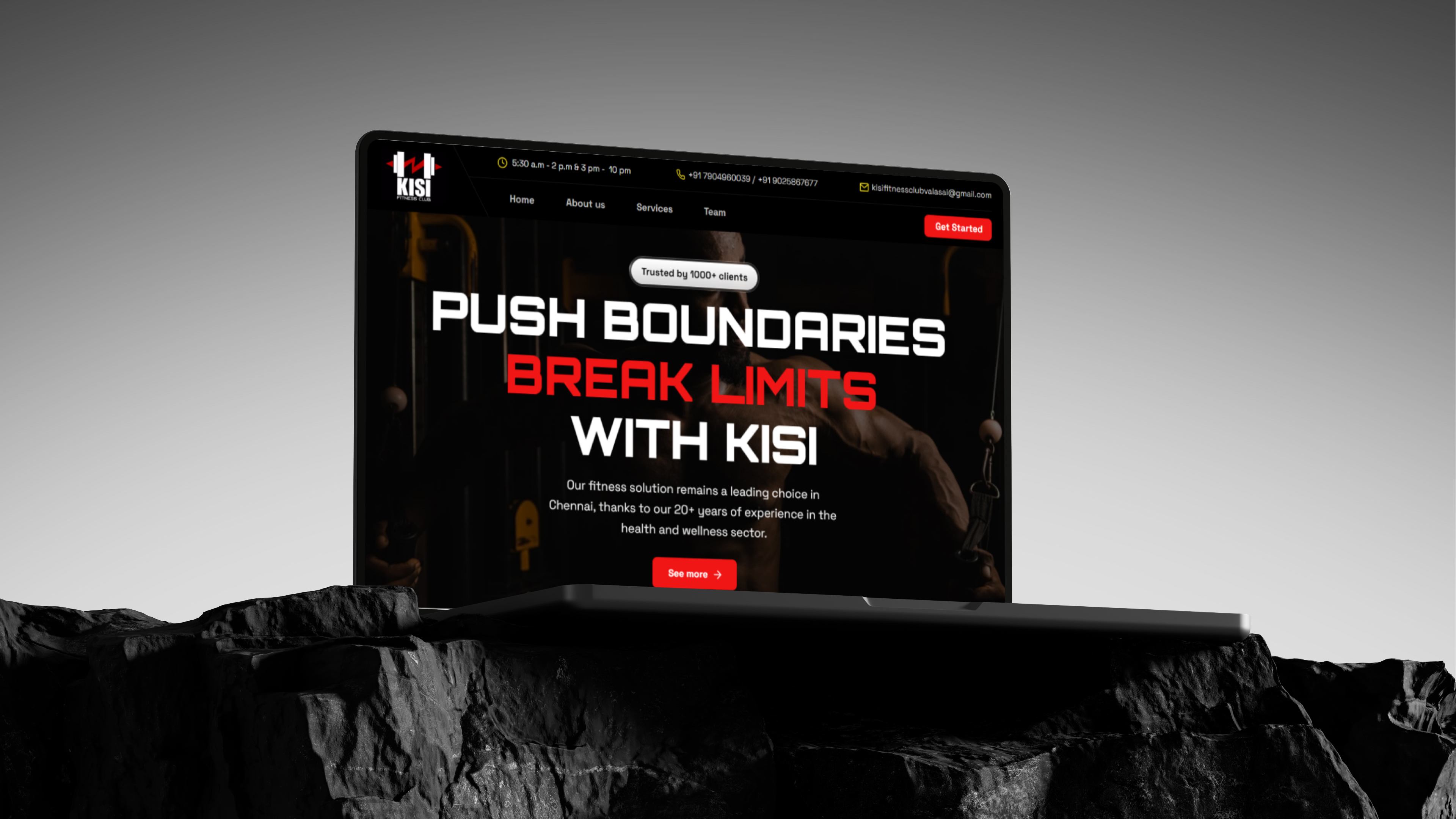 KISI Fitness Studio website